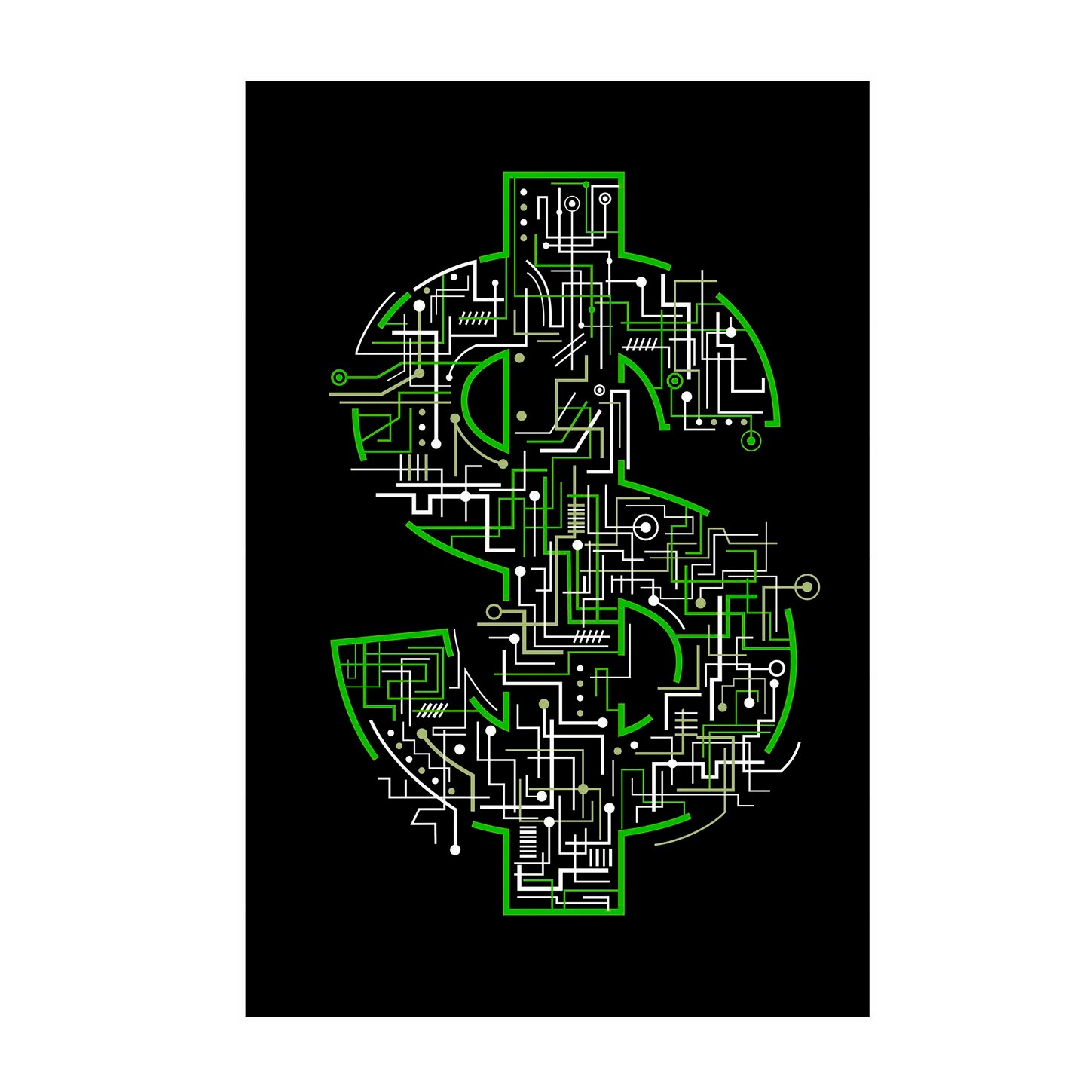 Poster Dolar electric, multicolor, 50x70 cm