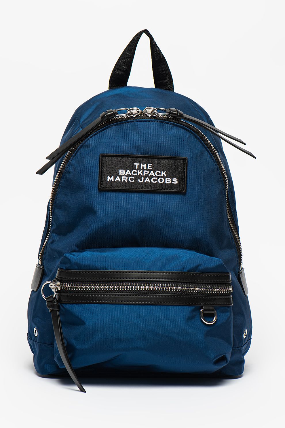 Marc Jacobs, Rucsac cu imprimeu logo, Albastru inchis/Negru