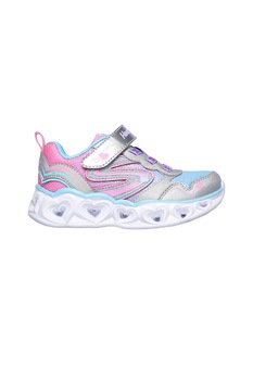 Skechers, Pantofi sport cu LED-uri Heart Lights, lila, albastru pastel, roz pastel Skechers, Pantofi sport cu LED-uri Heart Lights, lila, albastru pastel, roz pastel