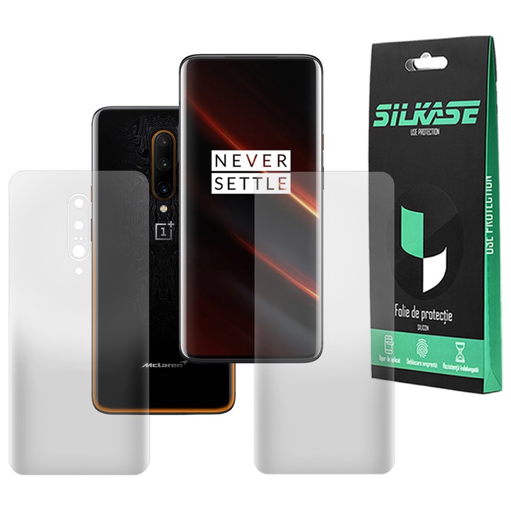 Комплект 2 матови фолиа SILKASE за OnePlus 7T Pro 5G, защита на телефона, възобновяем силикон