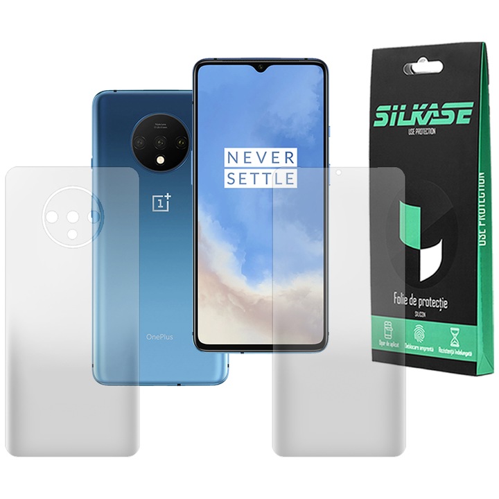 Комплект 2 протектора SILKASE за OnePlus 7T, защита на телефона, възобновяем силикон, матови
