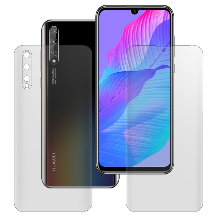 Set 2 folii mate SILKASE pentru Huawei P Smart S, protectie telefon, silicon regenerabil