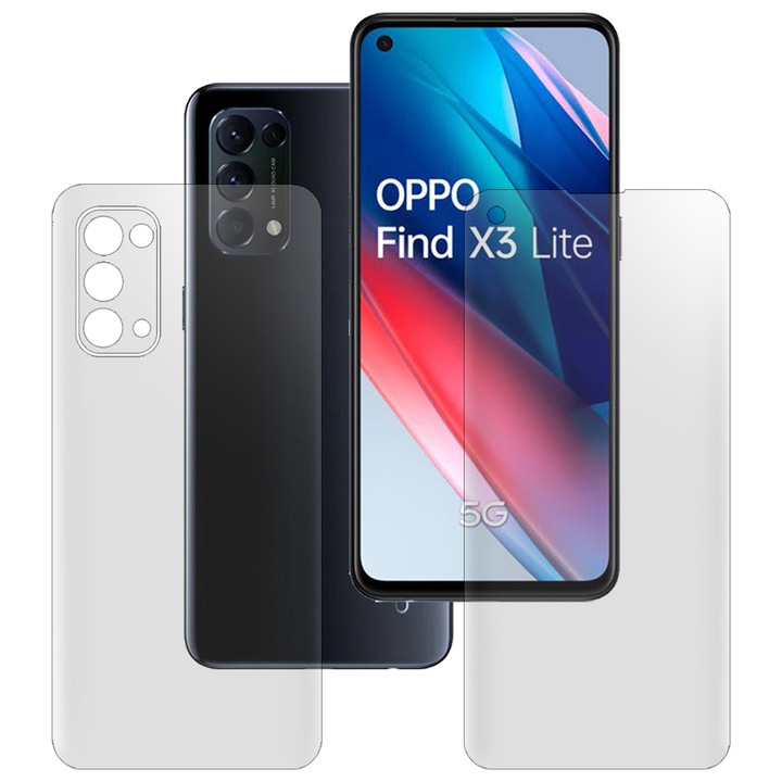 Комплект 2 матови фолиа SILKASE за Oppo Find X3 Neo, защита на телефона, възобновяем силикон