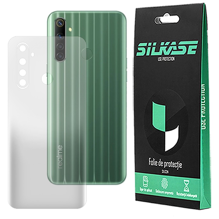 Протектор за гръб SILKASE, За Realme 6i, Защита на гърба, Матов, Възобновяем силикон