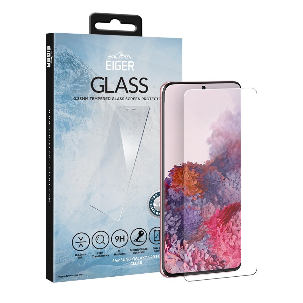 Folie Eiger Sticla Temperata compatibila cu Samsung Galaxy S20 FE G780, Clear