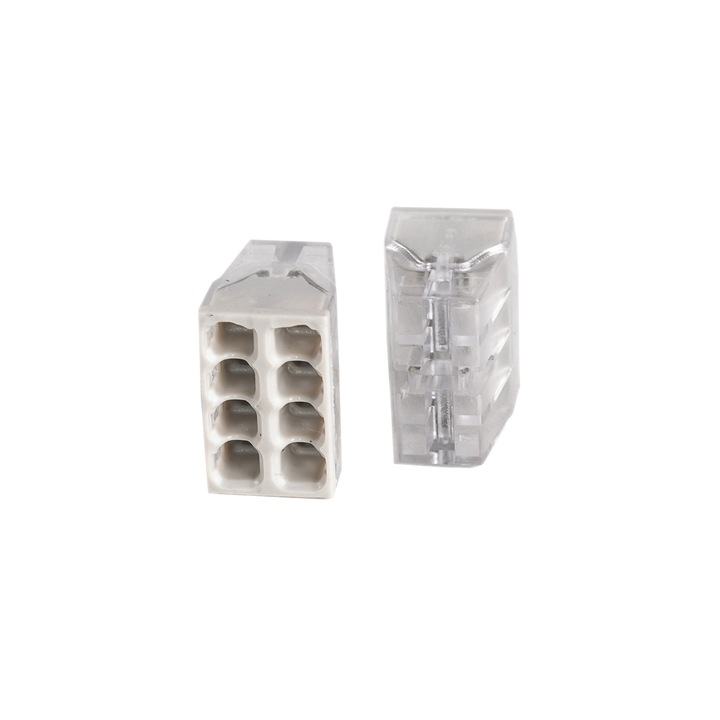 Set 10 conector doza 8 poli slim, Sectiune conductor 0.5-2.5mm