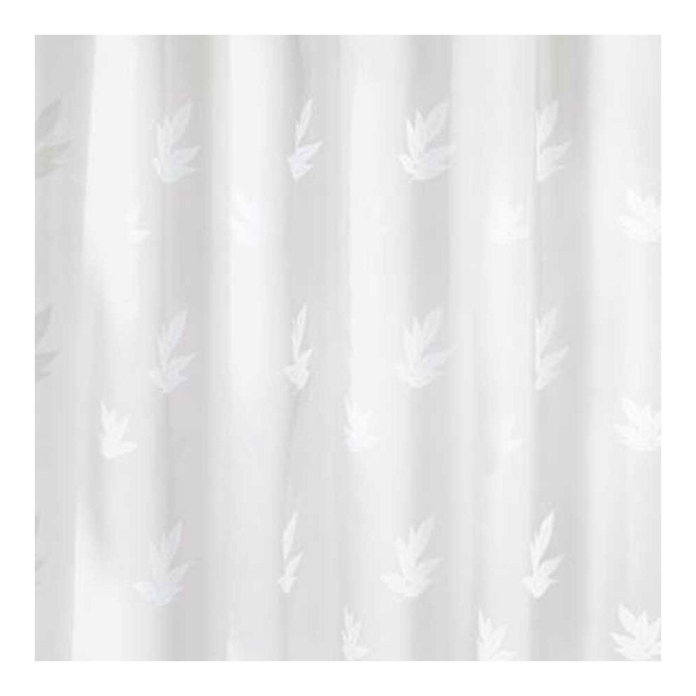 Perdea dus, model frunze, alb, 180 x 200 cm
