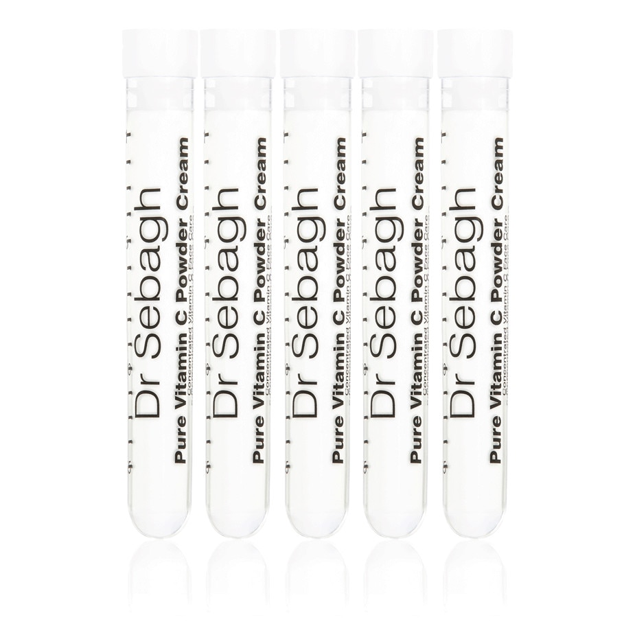 Set tratament pentru ten Dr Sebagh Pure Vitamin C Powder Cream, 5x1.95g