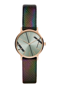 ARMANI EXCHANGE, Ceas cu o curea cu imprimeu cu aspect de piele de sarpe, Multicolor ARMANI EXCHANGE, Ceas cu o curea cu imprimeu cu aspect de piele de sarpe, Multicolor