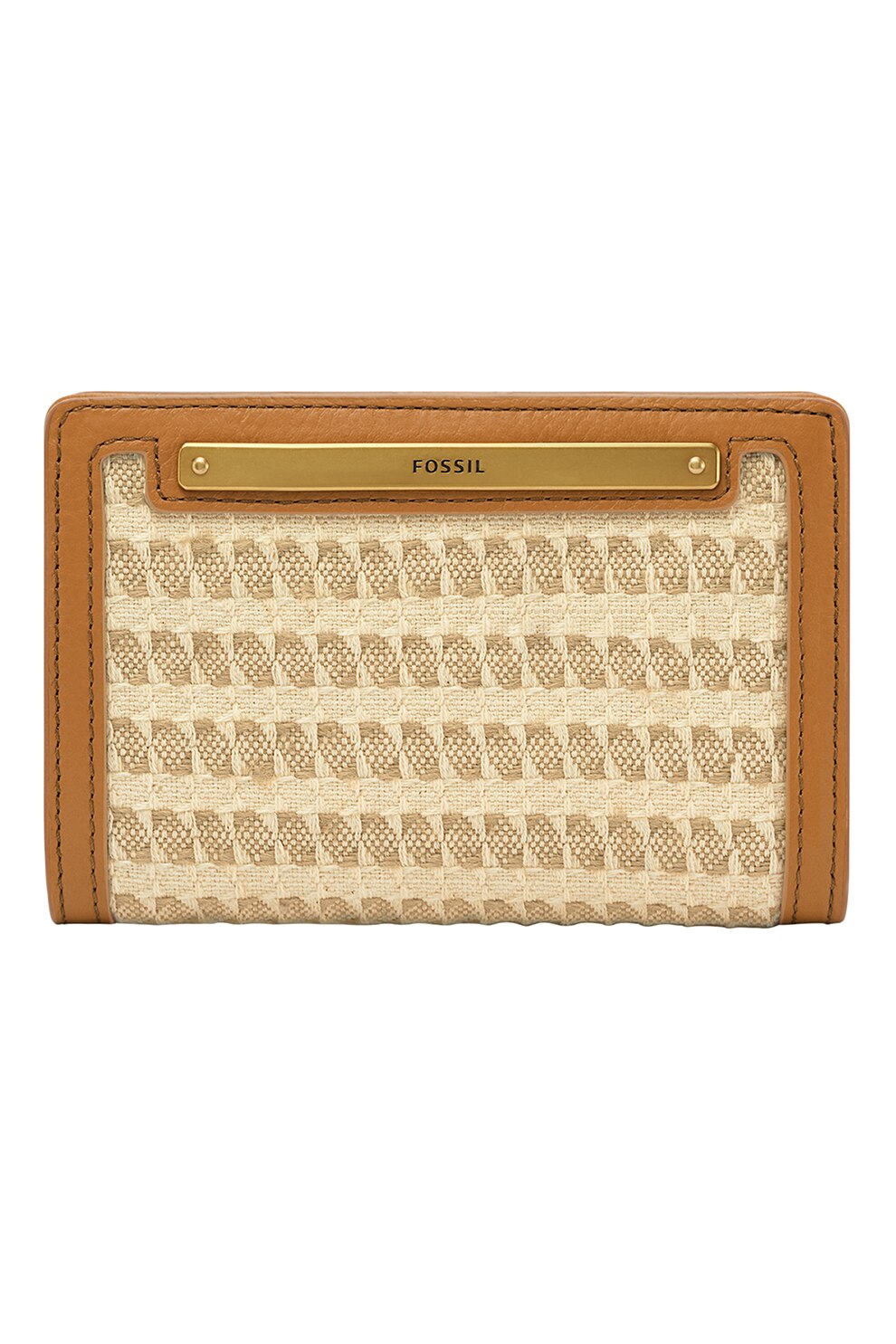 Fossil, Portofel din piele Ecological, Maro caramel