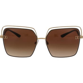Ochelari de soare de dama Dolce&Gabbana, DG2268 134413, Auriu, 59 mm Ochelari de soare de dama Dolce&Gabbana, DG2268 134413, Auriu, 59 mm
