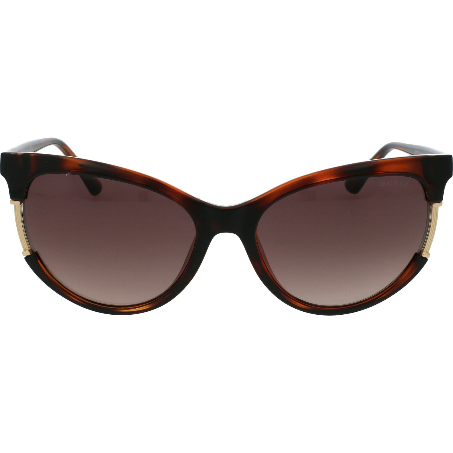 Ochelari de soare de dama Guess GU7725 52F, Havana, 57 mm