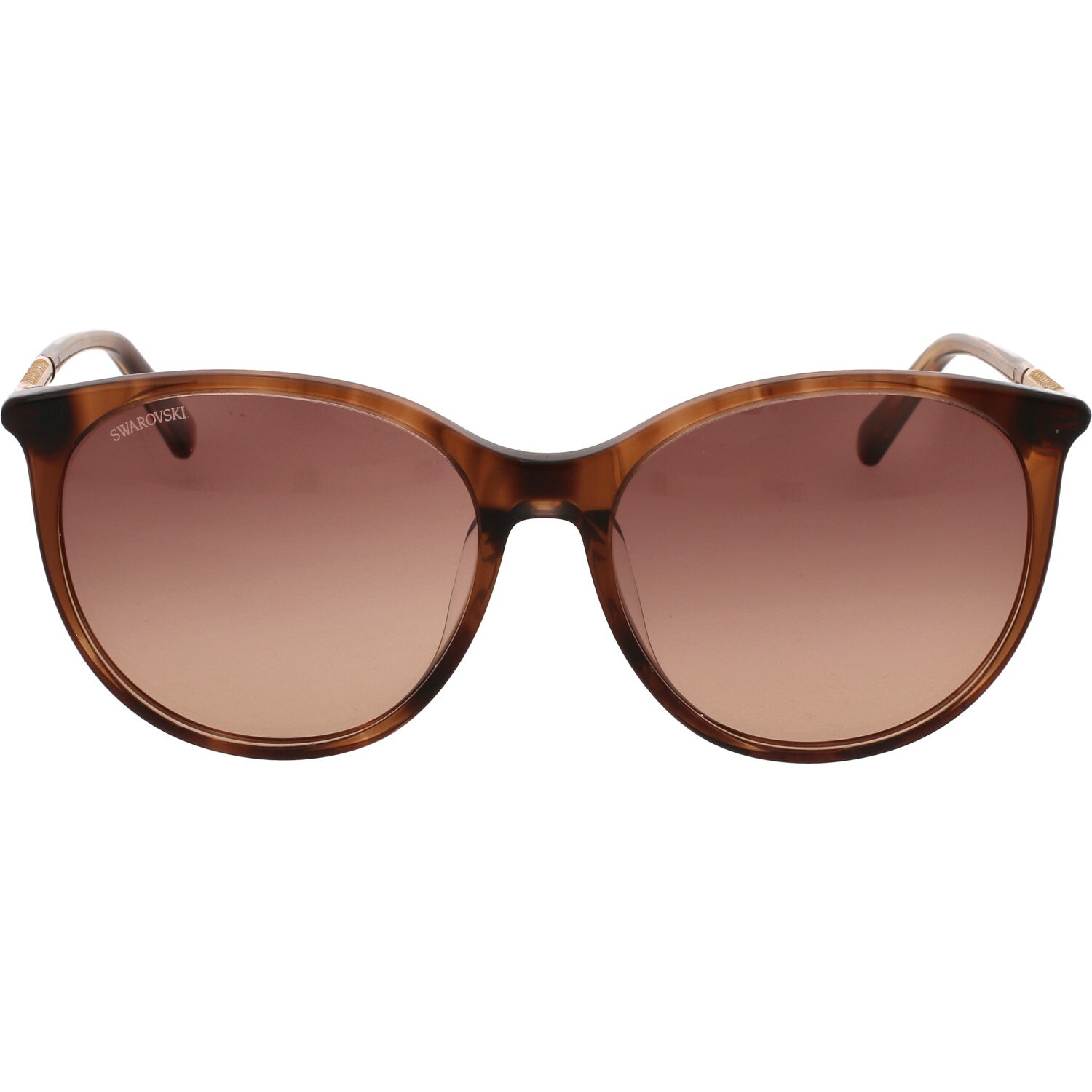 Ochelari de soare de dama Swarovski SK0293H 47F, Havana, 57 mm