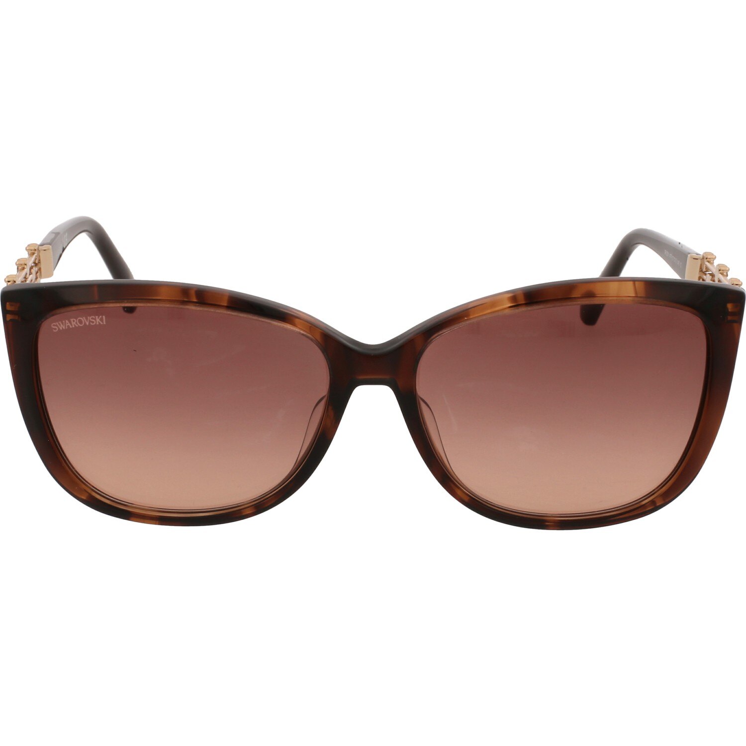 Ochelari de soare de dama Swarovski SK0291 47F, Havana, 57 mm