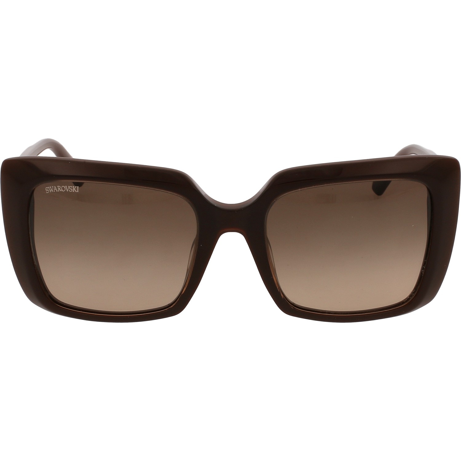 Ochelari de soare de dama Swarovski SK0304 48F, Maro, 54 mm