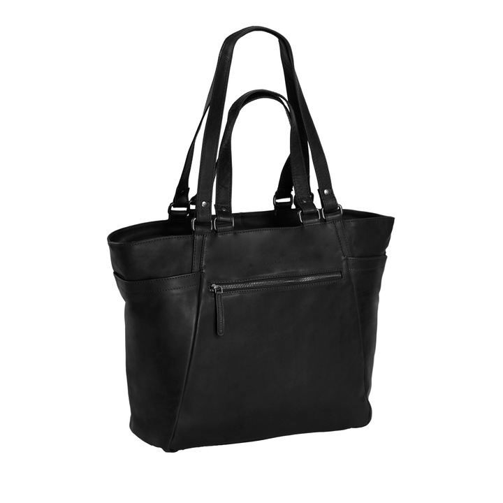 Laptop táska eredeti bőrből, The Chesterfield Brand, Kassel 14 inch, Fekete