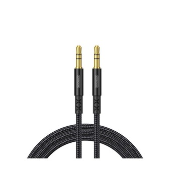 Cablu Audio Aux Jack La Jack 3.5mm Joyroom Negru Textil, Lungime 1m Sy-10a1 Cablu Audio Aux Jack La Jack 3.5mm Joyroom Negru Textil, Lungime 1m Sy-10a1