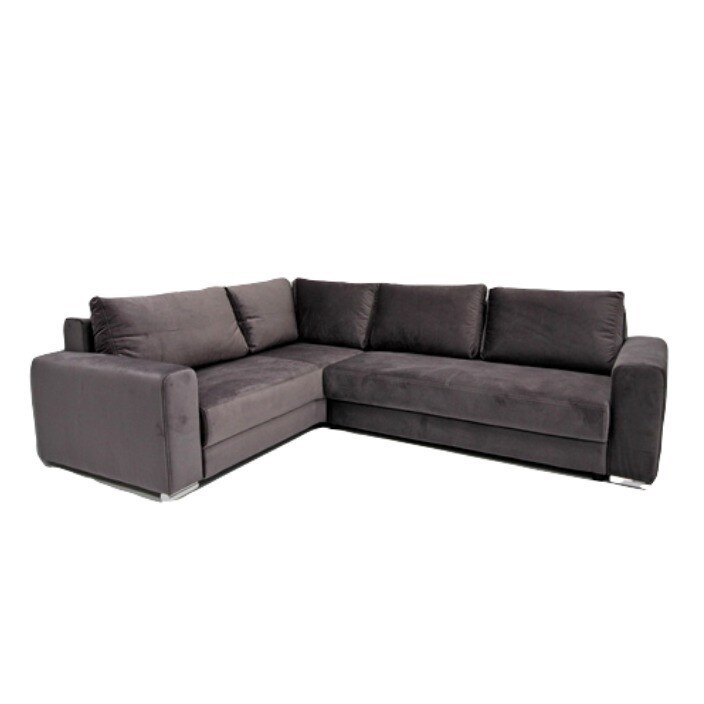 Coltar extensibil Giovanni, colt stanga, gri-petrol, 278x218x76 cm