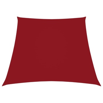 Copertina panza de parasolar in forma de trapez vidaXL, Tesatura, 400 x 200 cm, Rosu Copertina panza de parasolar in forma de trapez vidaXL, Tesatura, 400 x 200 cm, Rosu