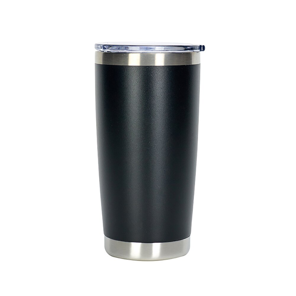 Cana termoizolanta BOMSTOM, Otel inoxidabil, 600 ml, Negru