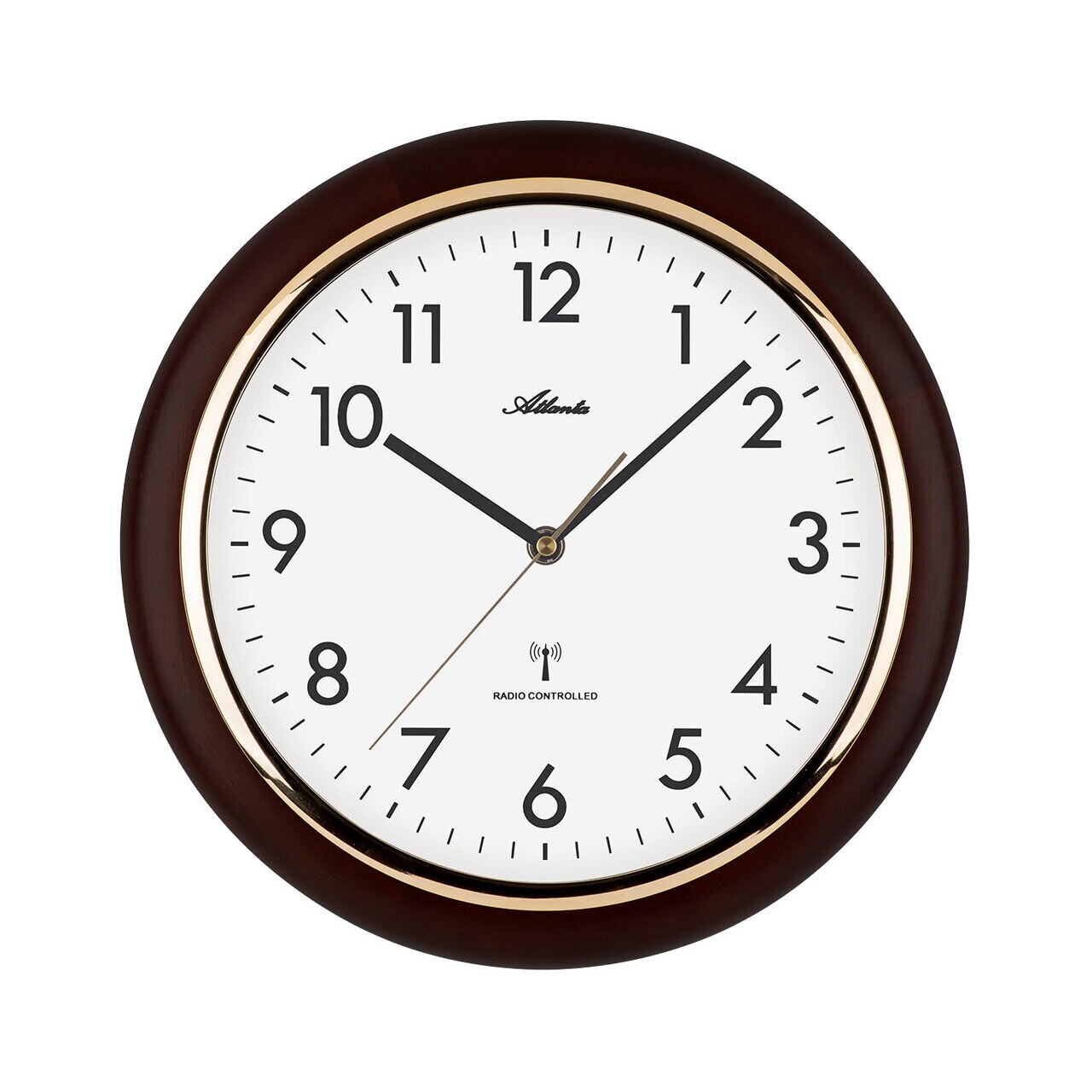 Ceas de perete Atlanta 4536/20, Quartz, Alb, Analogic, Modern