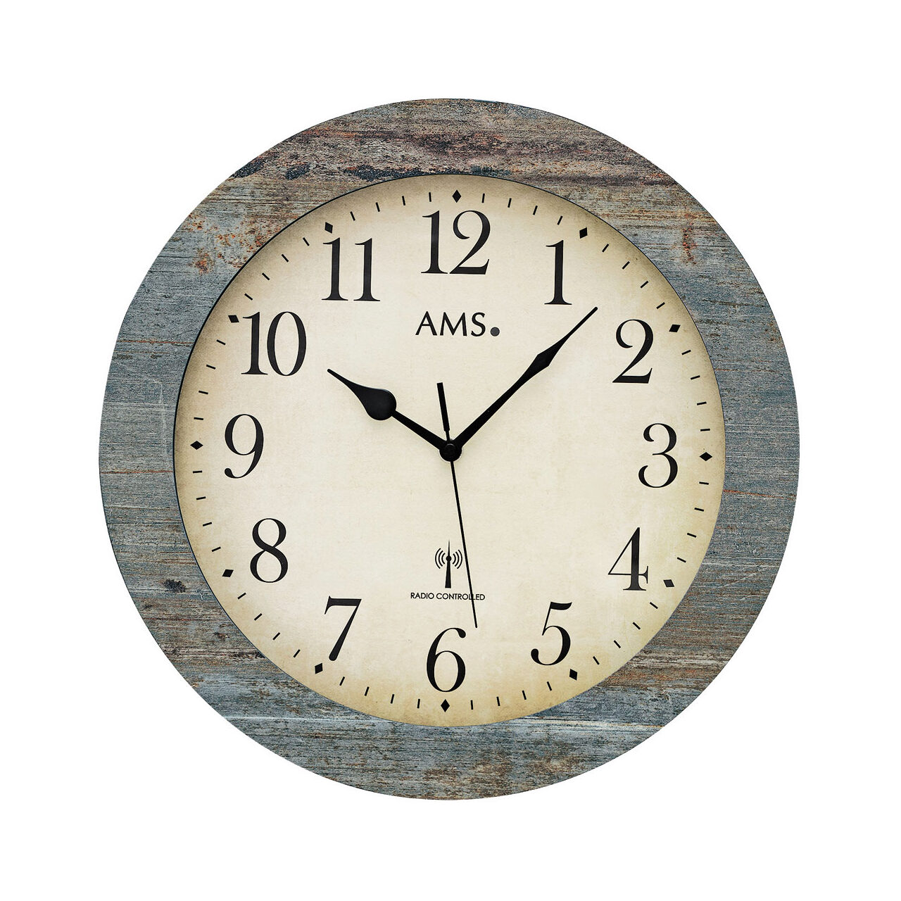 Ceas de perete ams 5562, Quartz, Crem, Analogic, Clasic