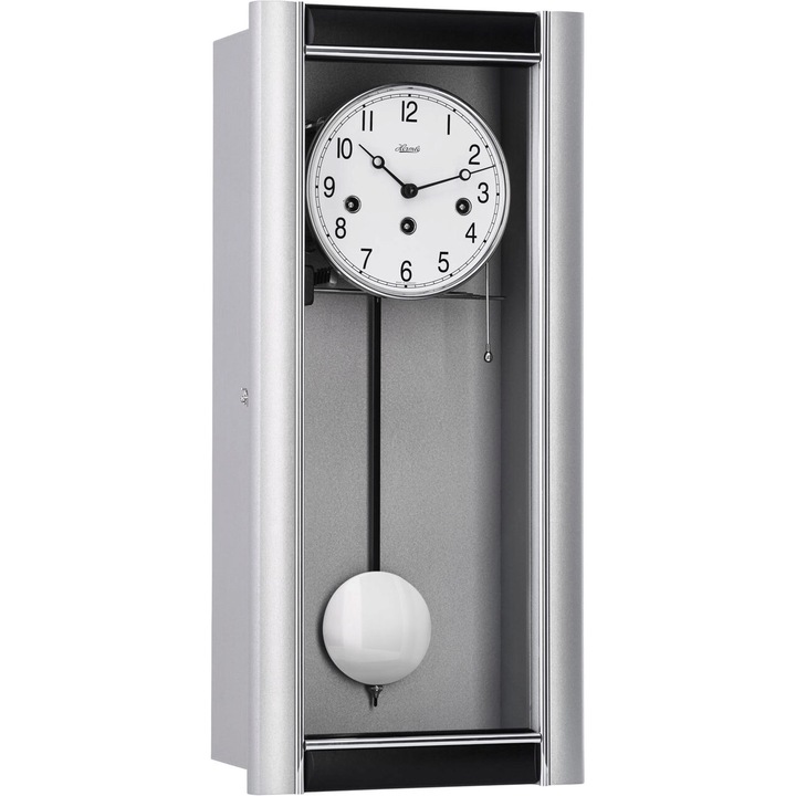 Hermle 71003-L10341 стенен часовник, механичен, бял, аналогов, модерен