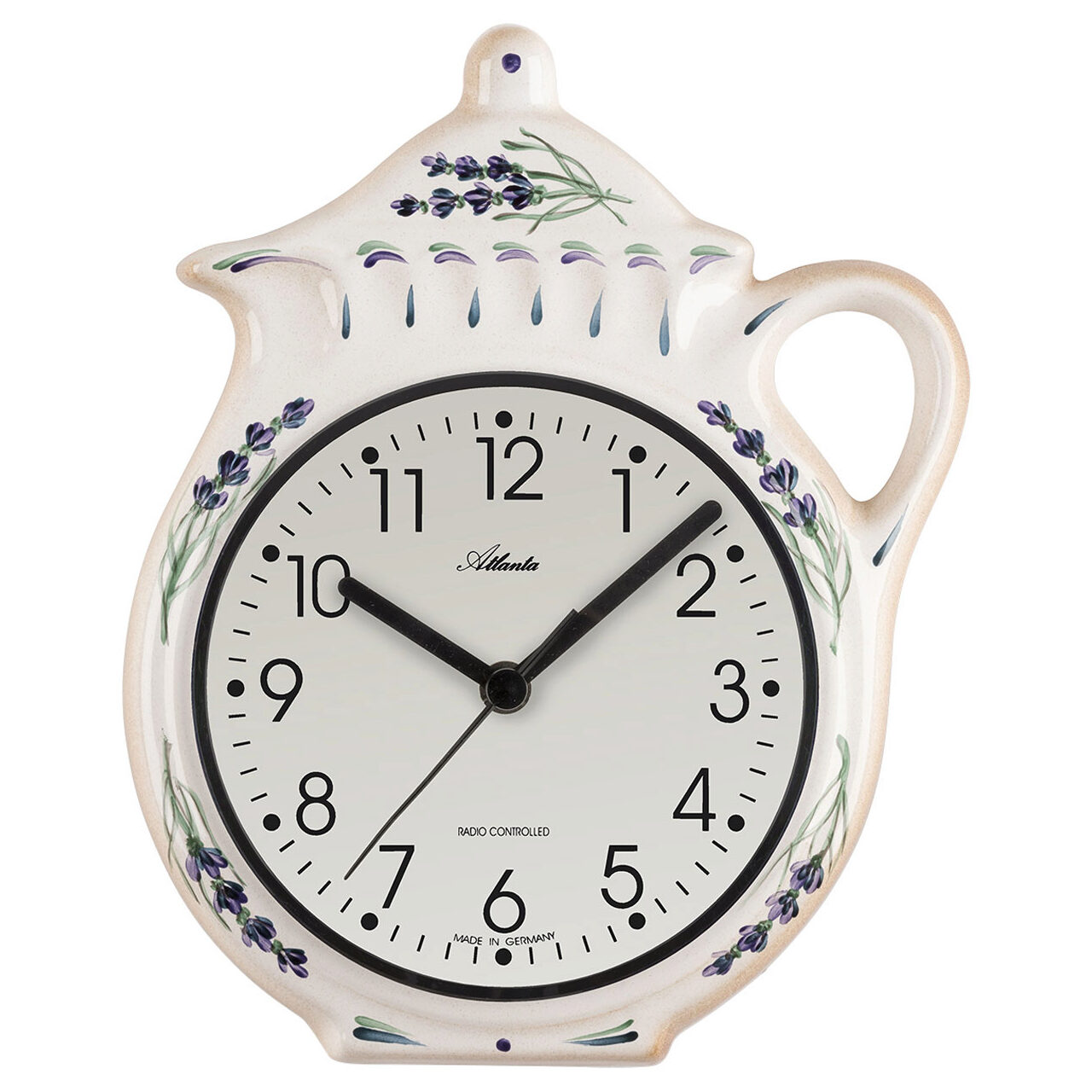 Ceas de perete Atlanta 6025, Quartz, Alb, Analogic, Modern