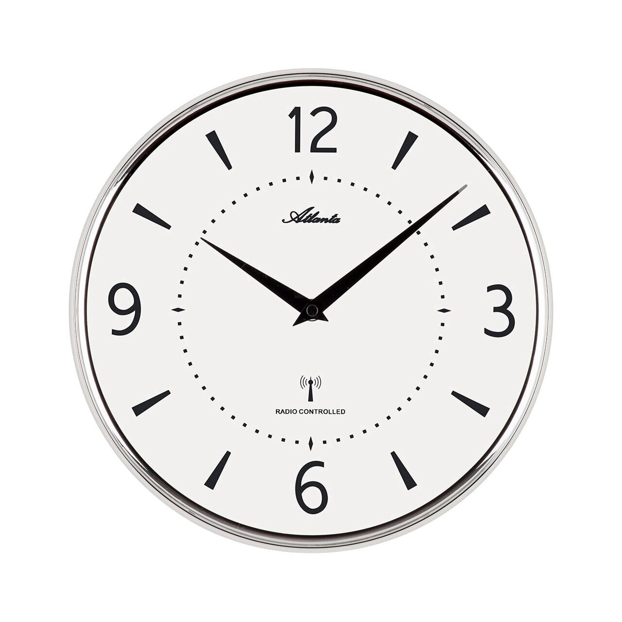 Ceas de perete Atlanta 4538/19, Quartz, Alb, Analogic, Modern