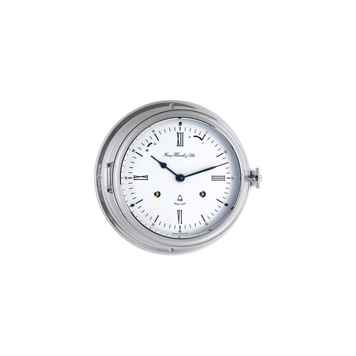 Hermle 35066-000132 стенен часовник, механичен, бял, аналогов, класически