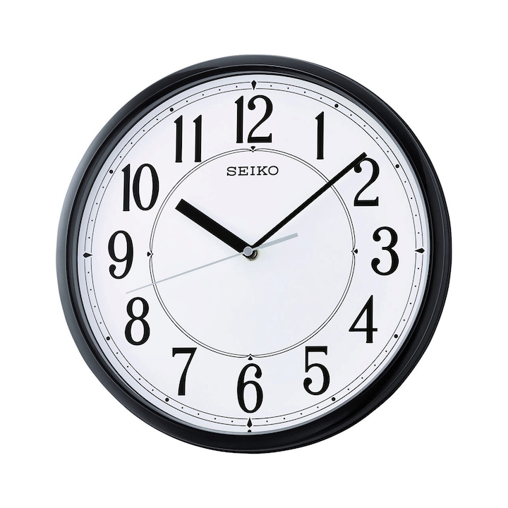 Стенен часовник Seiko QXA756J, кварцов, бял, аналогов, модерен