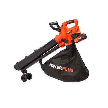 Aspirator si suflanta pe acumulator Powerplus POWDPG75270, 40V, 2,5Ah, incarcator si acumulator inclus Aspirator si suflanta pe acumulator Powerplus POWDPG75270, 40V, 2,5Ah, incarcator si acumulator inclus