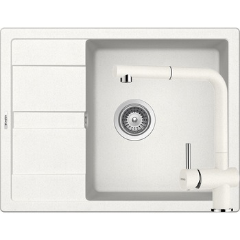 Kit chiuveta Schock Ronda D-100L 650 x 500 mm si baterie Schock Epos cu Dus Extractibil Alpina Cristalite Kit chiuveta Schock Ronda D-100L 650 x 500 mm si baterie Schock Epos cu Dus Extractibil Alpina Cristalite