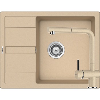 Kit chiuveta Schock Ronda D-100L 650 x 500 mm si baterie Schock Epos cu Dus Extractibil Moonstone Cristalite Kit chiuveta Schock Ronda D-100L 650 x 500 mm si baterie Schock Epos cu Dus Extractibil Moonstone Cristalite