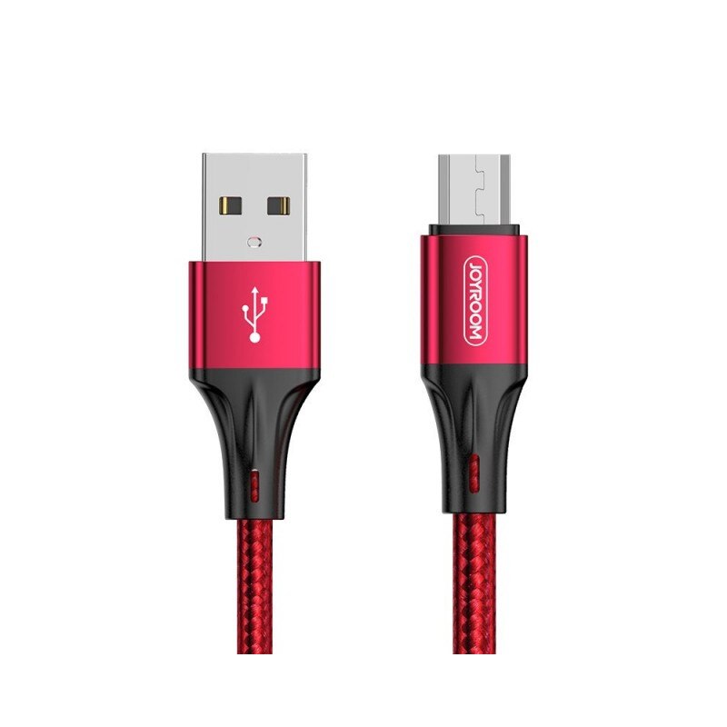 Cablu Date Incarcare Joyroom Usb La Microusb 3a, Lungime 1.5m, Rosu S-1530n1