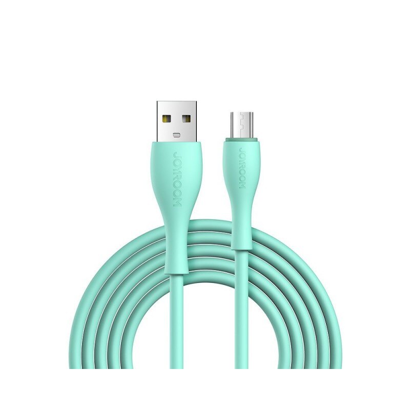Cablu Date Incarcare Joyroom Usb La Microusb 2.4a, Lungime 1m, Verde S-1030m8