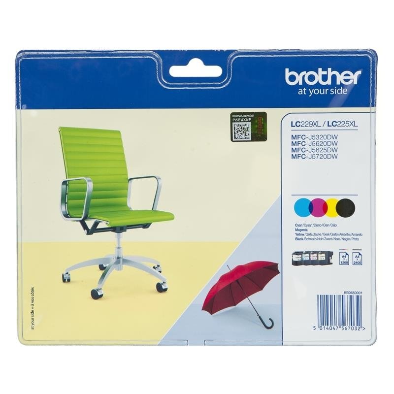 Cartus cerneala original Brother LC229XLVALBP Negru si color 6000 pagini