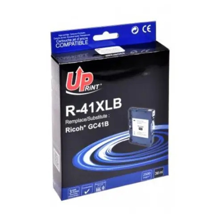 Cerneala gel UPRINT GC41K, RICOH, 336ml, 2500 pagini, 405761, Negru