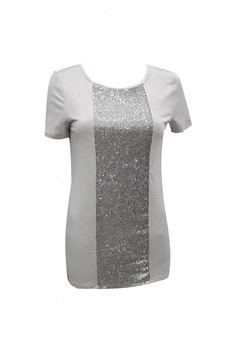 Bluza dama, bej, cu paiete Bluza dama, bej, cu paiete