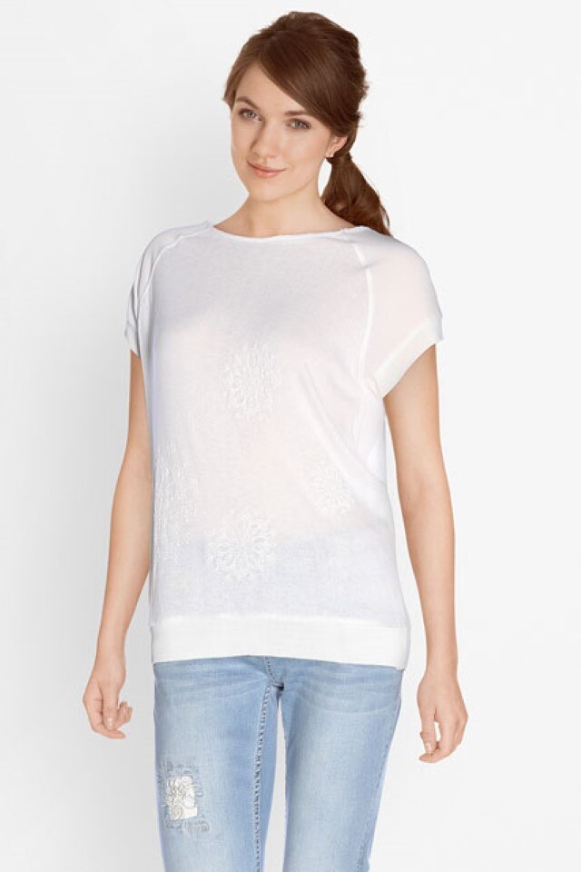 Bluza Desigual 72T2WN4, Alb, 40