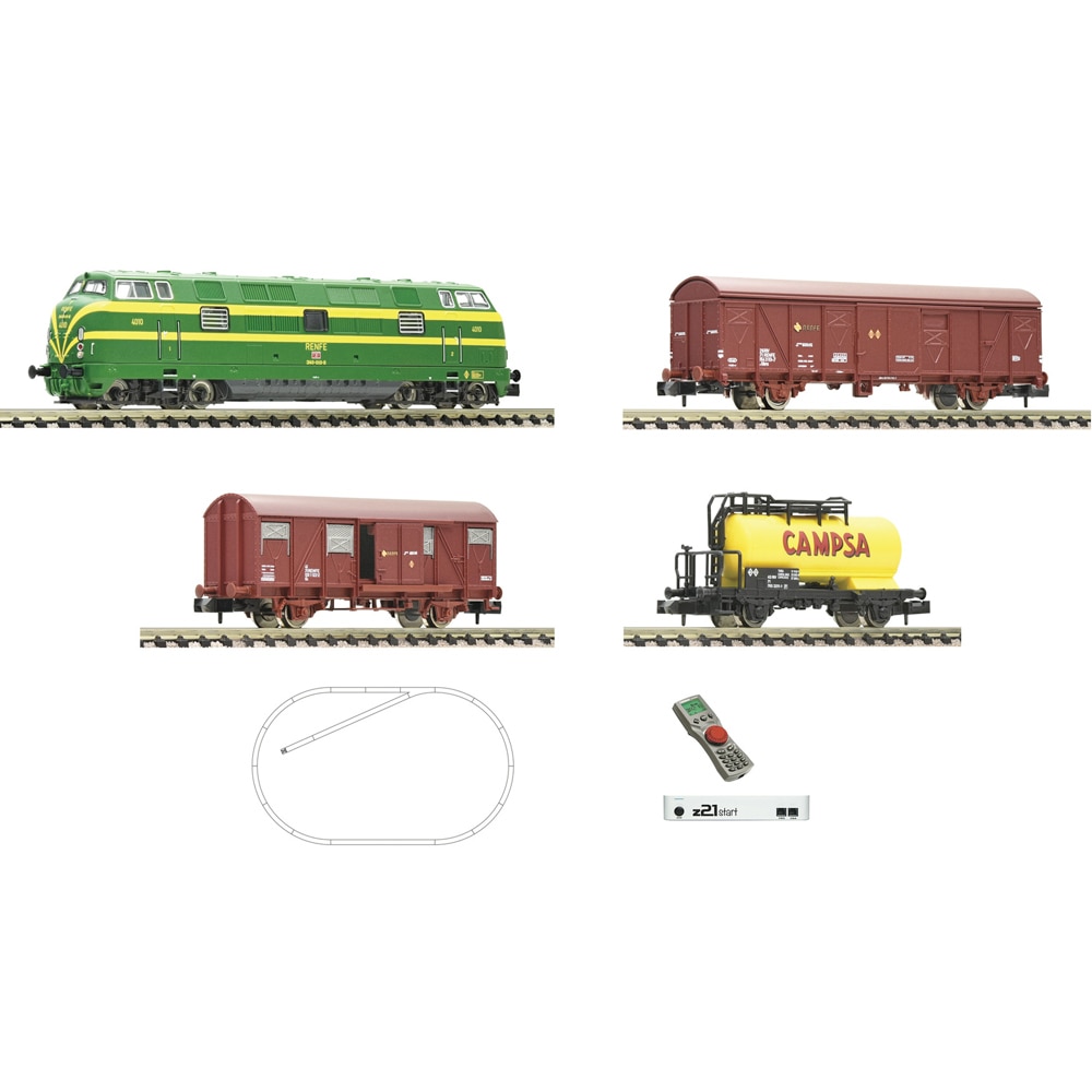Set de Start Digital, Locomotiva Diesel Clasa 340, scara N, set de 4 piese