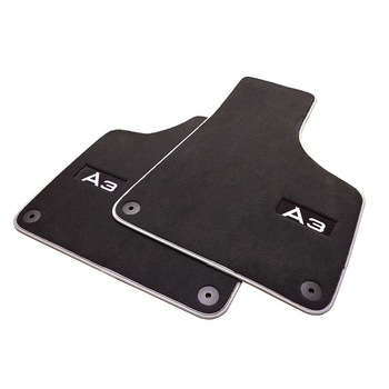 Set 2 covorase textile fata, Premium, Audi A3 (8P) 2003-2013, Negru Set 2 covorase textile fata, Premium, Audi A3 (8P) 2003-2013, Negru