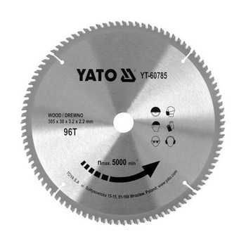 Disc circular pentru lemn Yato 305X96TX30mm Disc circular pentru lemn Yato 305X96TX30mm