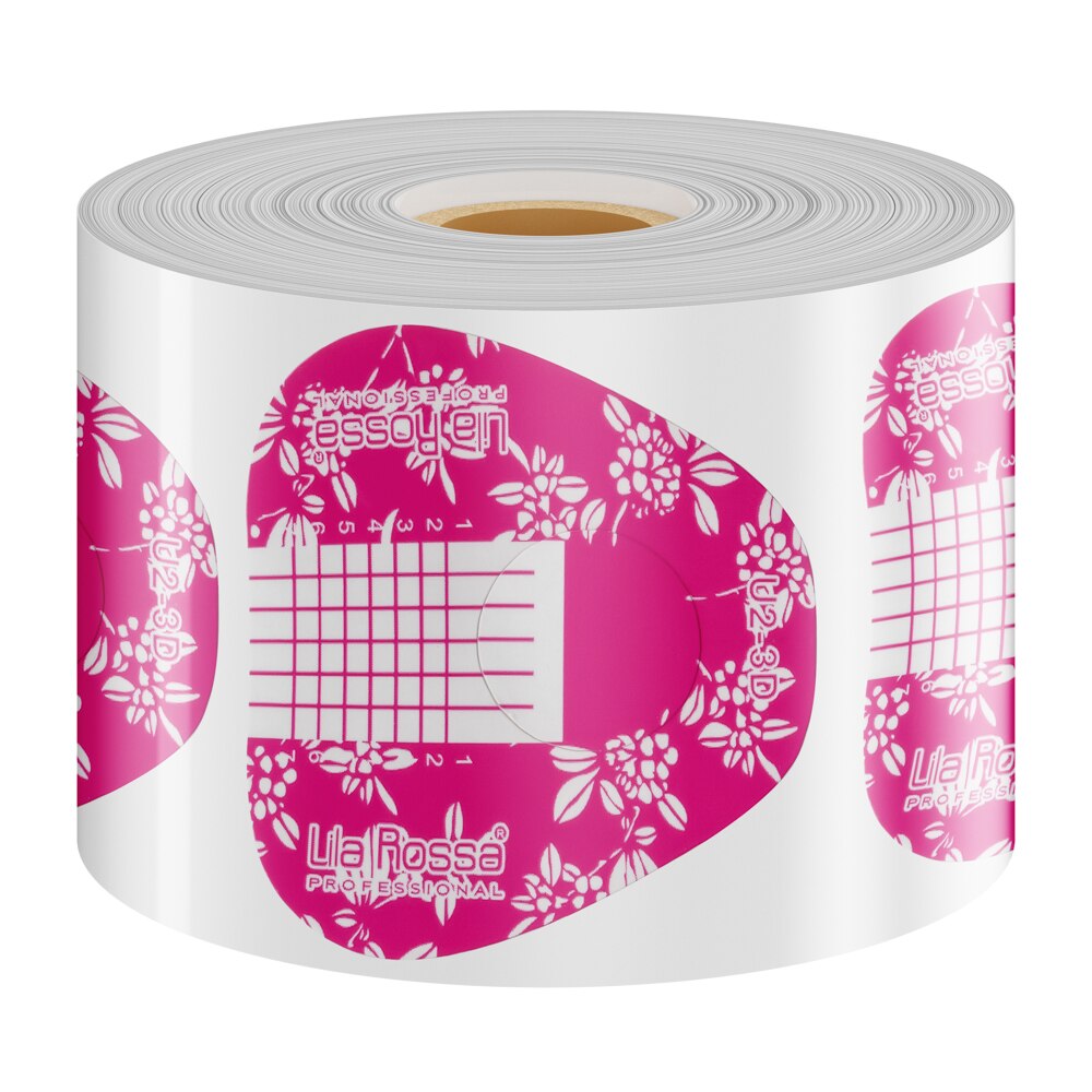 Sabloane unghii Lila Rossa late roz U2-3D