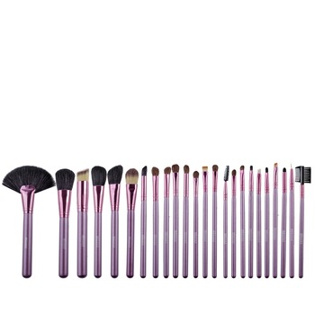Set pensule makeup, Megaga, cu husa neagra, 24 buc Set pensule makeup, Megaga, cu husa neagra, 24 buc