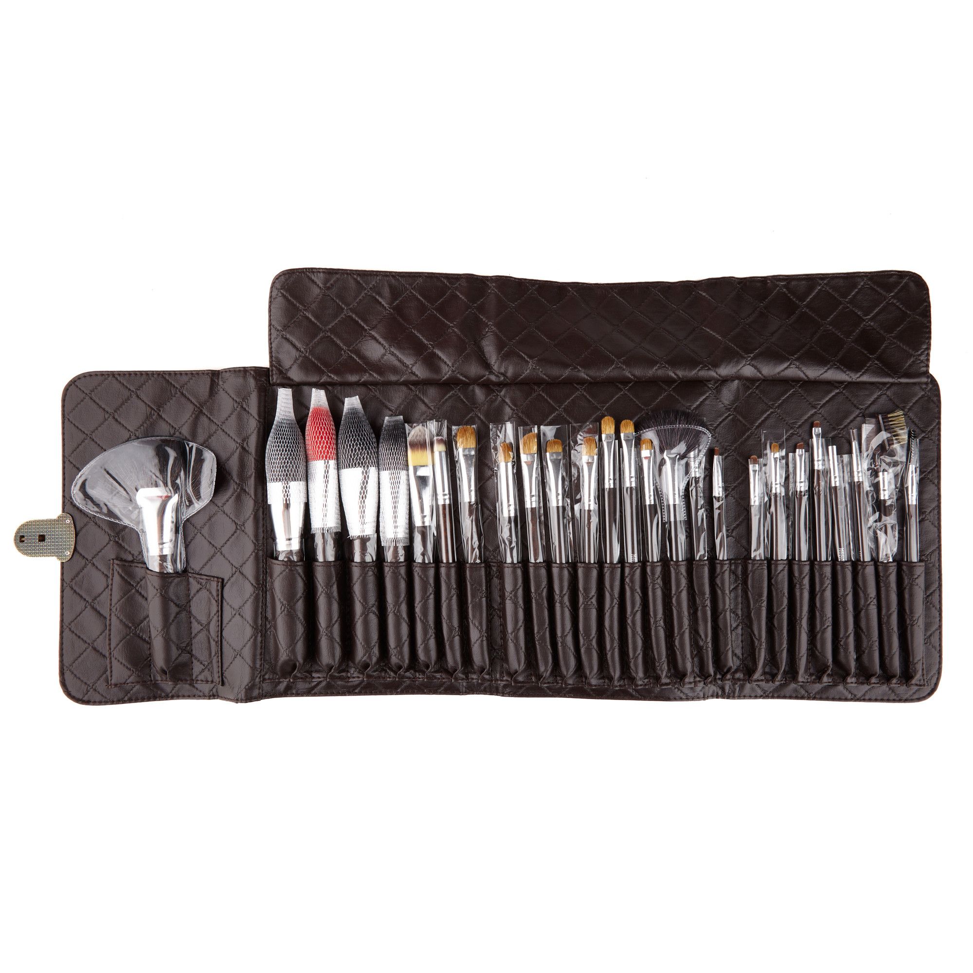 Set pensule MU Lila Rossa 26 PNHQ 1049 cu husa maro