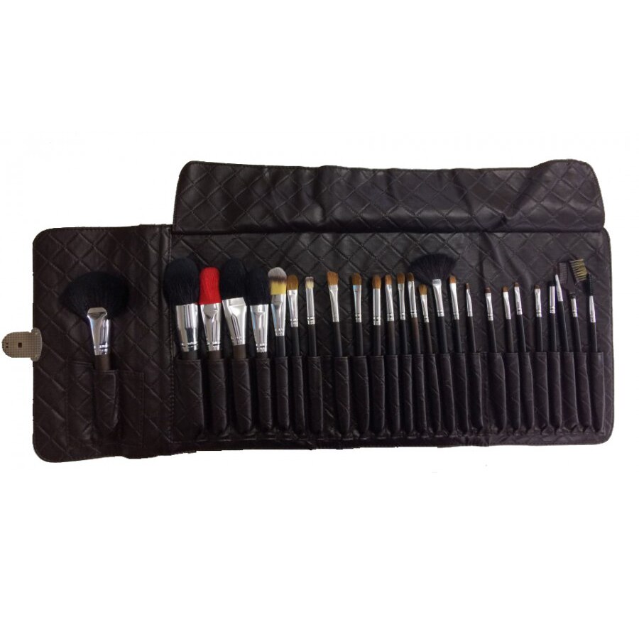 Set pensule MU Lila Rossa 26 PNHQ 1049 cu husa negru