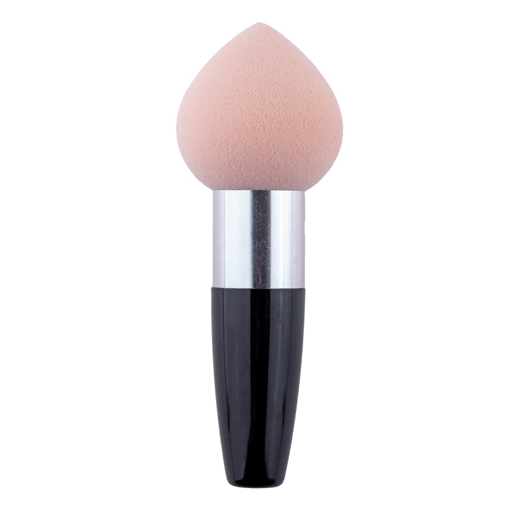 Burete pentru fond de ten cu maner Lila Rossa Beige+Black