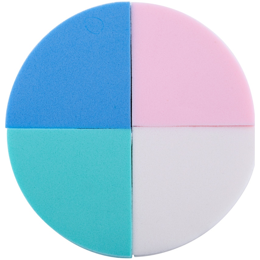 Set bureti make-up pentru fond de ten Lila Rossa 4 triunghi