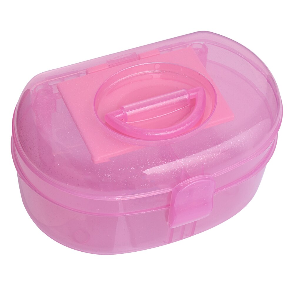 Cutie depozitare Lila Rossa plastic cu oglinda P128 Pink